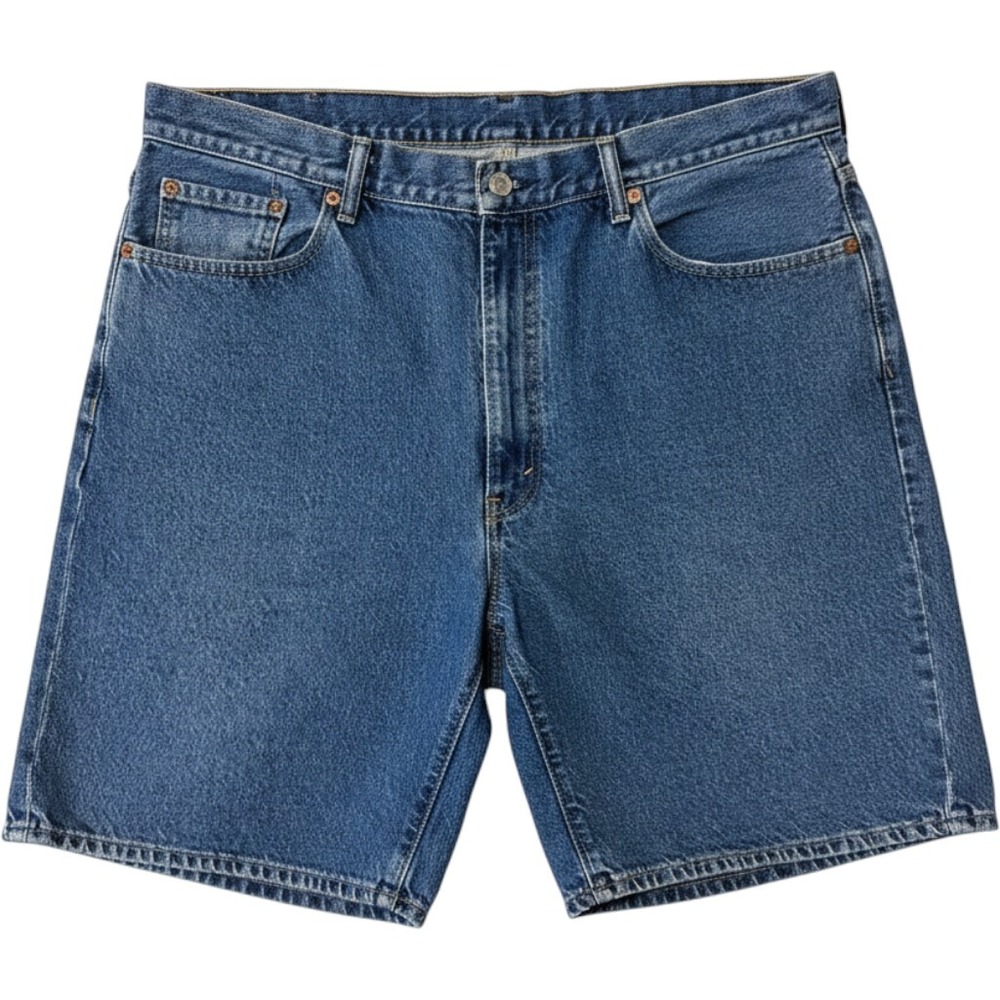 Levi's Shorts Mens 42 Blue 550 Relaxed Fit Denim Classic 5-Pocket Casual 100%